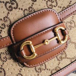 Gucci 1955 Horsebit Shoulder Bag-20.6*14.4*5.1CM - Image 9