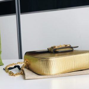 Gucci 1955 Horsebit Shoulder Bag-20.6*14.4*5.1CM - Image 4