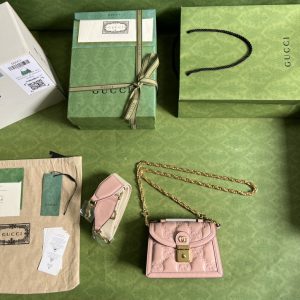 Gucci GG Matelassé Handlebag-18*13*6.5CM - Image 9