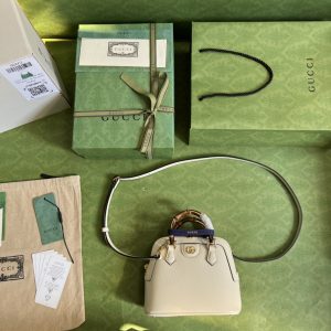 Gucci Diana Bamboo Mini Tot Bag-20x16x8.5CM - Image 9