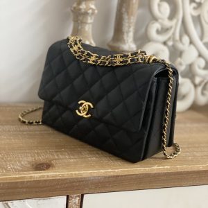 Ch@nel Flap Bag-16*23*11.5CM - Image 3