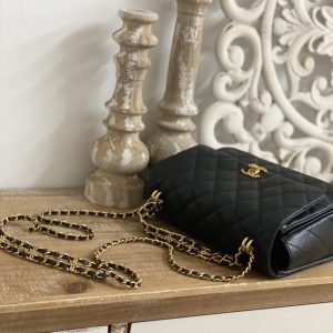 Ch@nel Flap Bag-16*23*11.5CM - Image 8