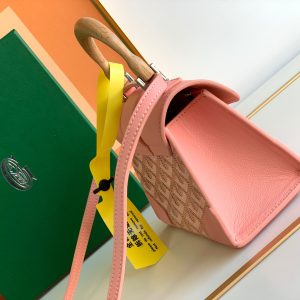 Goyard Coated Canvas and Leather Saigon Top Handle Bag-11.5x7x14.5CM - Image 2