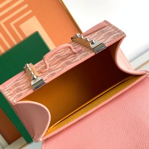 Goyard Coated Canvas and Leather Saigon Top Handle Bag-11.5x7x14.5CM - Image 8