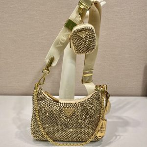 Prada 1BH204 Nylon Hobo Bag-22*16*6CM - Image 1