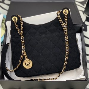 Ch@nel Hobo Handbags-21CM - Image 5