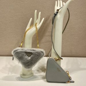 Prada 1NR015 Double Triangle Bag -15*10*5CM - Image 1