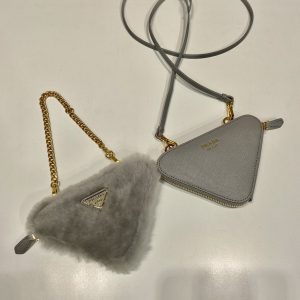 Prada 1NR015 Double Triangle Bag -15*10*5CM - Image 8
