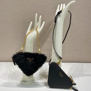 Prada 1NR015 Double Triangle Bag -15*10*5CM - Image 1
