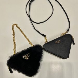Prada 1NR015 Double Triangle Bag -15*10*5CM - Image 3
