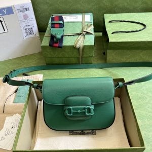 Gucci 1955 Horsebit Shoulder Bag-20.6*14.4*5.1CM
