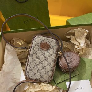 Gucci Interlocking Double G Phone Bag-10.5*18*3CM