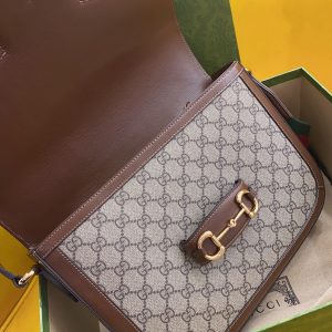 Gucci 1955 Horsebit Shoulder Bag-30*21*7.5CM - Image 4