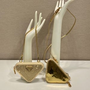 Prada 1NR015 Double Triangle Bag -15*10*5CM - Image 1