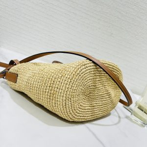 Lowee Pochette Raffia Bag-11*15.5*17.5CM - Image 5