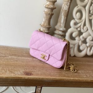 Ch@nel Flap Bag-12*19*8CM - Image 2