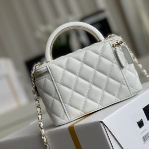 Ch@nel Cosmetic Bag-Lambskin-18CM - Image 2