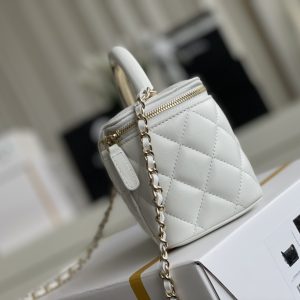 Ch@nel Cosmetic Bag-Lambskin-18CM - Image 4