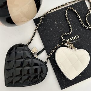 Ch@nel Love Patent Leather Twin Bag-13.3*15*2CM - Image 3