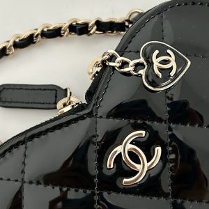 Ch@nel Love Patent Leather Twin Bag-13.3*15*2CM - Image 4
