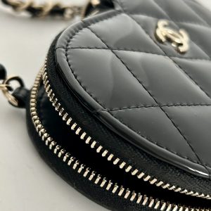 Ch@nel Love Patent Leather Twin Bag-13.3*15*2CM - Image 6