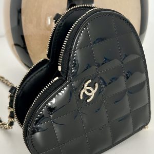 Ch@nel Love Patent Leather Twin Bag-13.3*15*2CM - Image 7