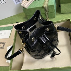 Gucci GG Matelassé Bucket Bag-17*20*10CM - Image 6