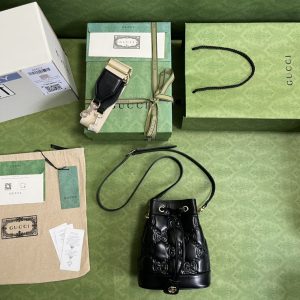 Gucci GG Matelassé Bucket Bag-17*20*10CM - Image 9