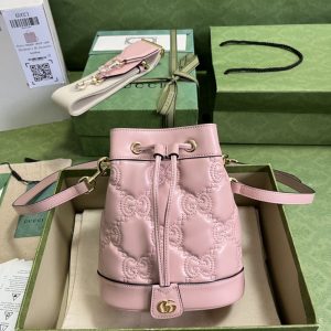 Gucci GG Matelassé Bucket Bag-17*20*10CM - Image 1