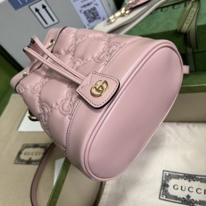Gucci GG Matelassé Bucket Bag-17*20*10CM - Image 3