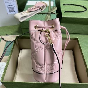 Gucci GG Matelassé Bucket Bag-17*20*10CM - Image 4