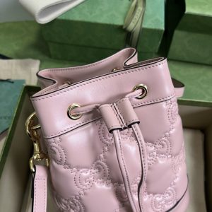 Gucci GG Matelassé Bucket Bag-17*20*10CM - Image 5