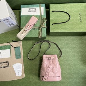 Gucci GG Matelassé Bucket Bag-17*20*10CM - Image 9