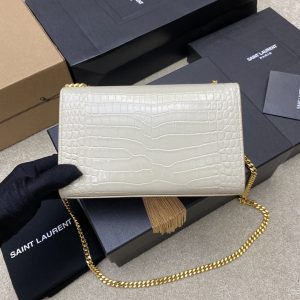 YSL Kate With Tassle In Crocodile-20×13.5×5.5cCM - Image 3