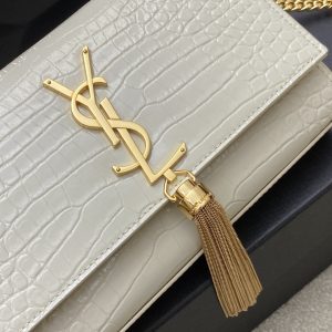 YSL Kate With Tassle In Crocodile-20×13.5×5.5cCM - Image 5