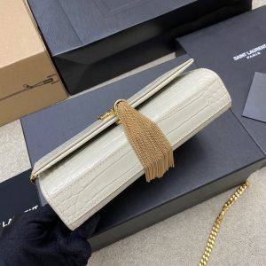 YSL Kate With Tassle In Crocodile-20×13.5×5.5cCM - Image 6