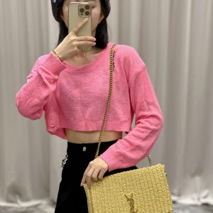YSL Kate With Raffia-28.5×20×6CM - Image 10