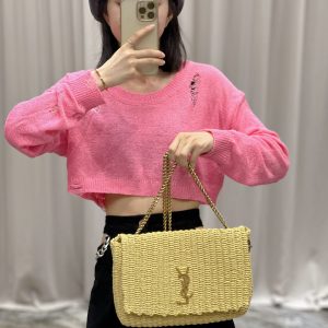 YSL Kate With Raffia-28.5×20×6CM - Image 12