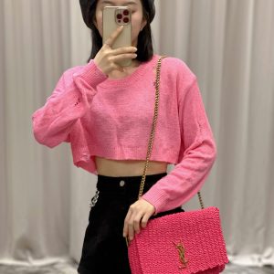 YSL Kate With Raffia-28.5×20×6CM - Image 10