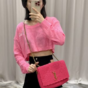 YSL Kate With Raffia-28.5×20×6CM - Image 11
