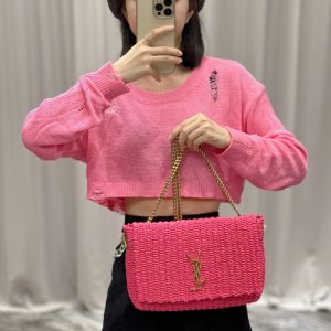 YSL Kate With Raffia-28.5×20×6CM - Image 12