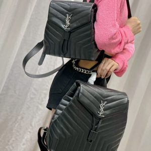 YSL Large LouLou Backpack - Image 2