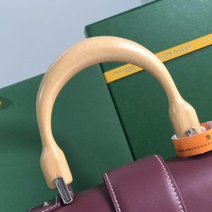 Goyard Coated Canvas and Leather Saigon Top Handle Bag-28×20×12CM - Image 6