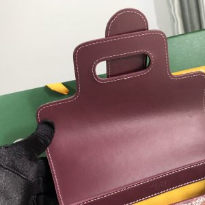 Goyard Coated Canvas and Leather Saigon Top Handle Bag-28×20×12CM - Image 4