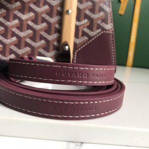 Goyard Coated Canvas and Leather Saigon Top Handle Bag-28×20×12CM - Image 8