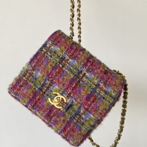 Ch@nel Flap Bag-17*14.5*7.5CM - Image 2