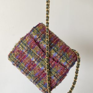 Ch@nel Flap Bag-17*14.5*7.5CM - Image 7
