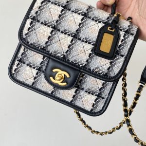 Ch@nel Flap Bag-17×20.5x6CM