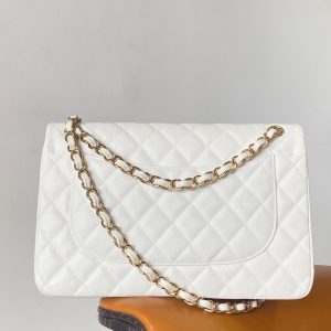 Ch@nel Flap Bag-Cavir Leather-Gold-30CM - Image 3