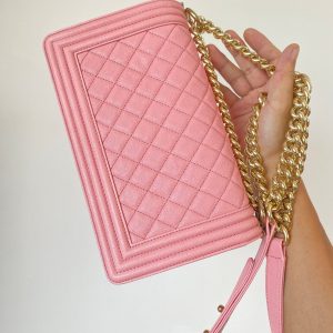 Ch@nel Boy Bag-Caviar-25CM - Image 4